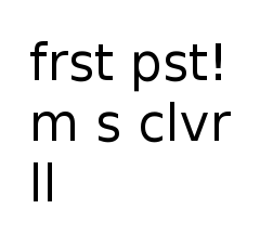 frst pst! m s clvr ll